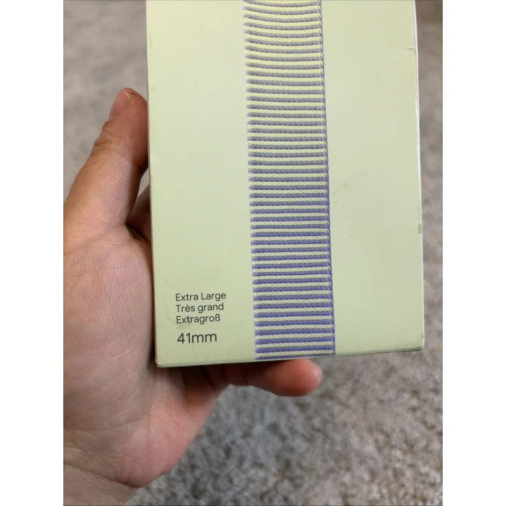 Google Pixel Watch Stretch Band 41mm Extra Large XL - Sage Green / Purple NEW